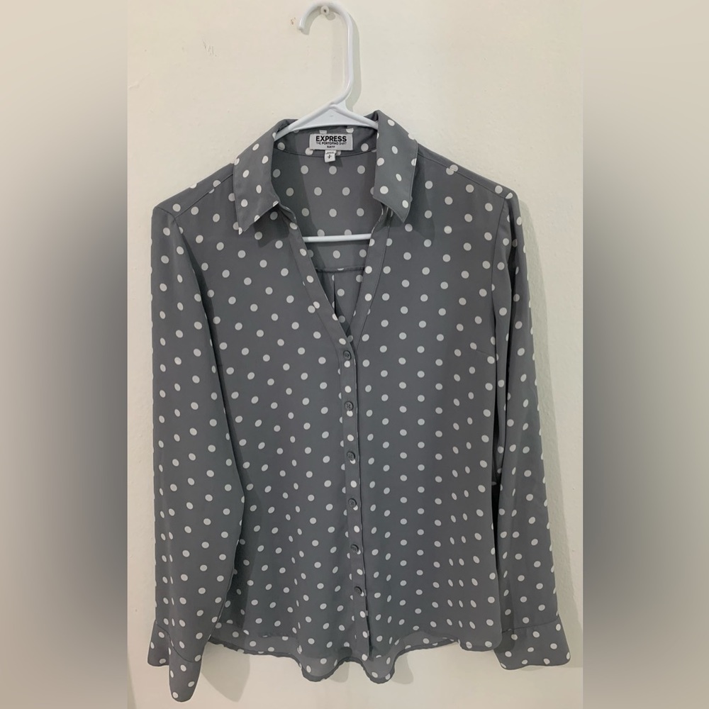 Express The Portofino Shirt Slim Fit Size S 100% Polyester
